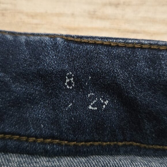 Liverpool The Crop Skinny Jeans Women's High Rise Super Stretchy Raw Hem 8/29 - Picture 7 of 9